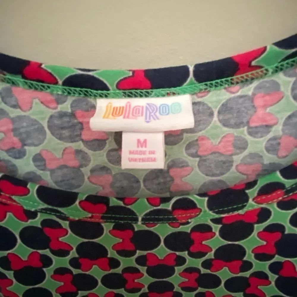 LulaRoe Disney Carley Minnie Mouse High Low Hem Dress - Picture 4 of 9
